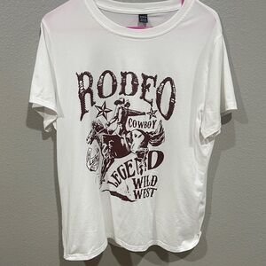 White Rodeo Graphic T-Shirt